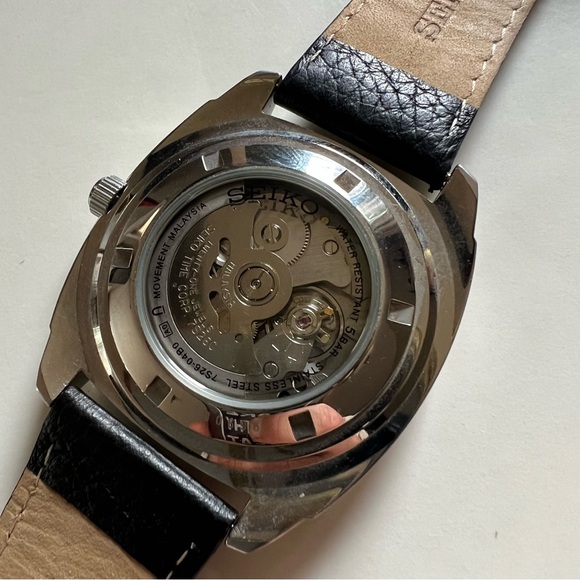 SEIKO AUTOMATIC 21 JEWEL DAY/DATE STAINLESS STEEL 45MM WATCH 7S26-04BO - Picture 9 of 12